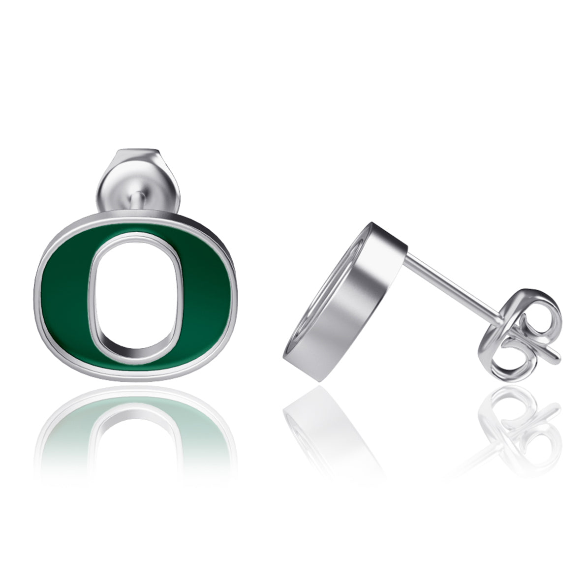Dayna Designs Oregon Ducks Enamel Post Earrings