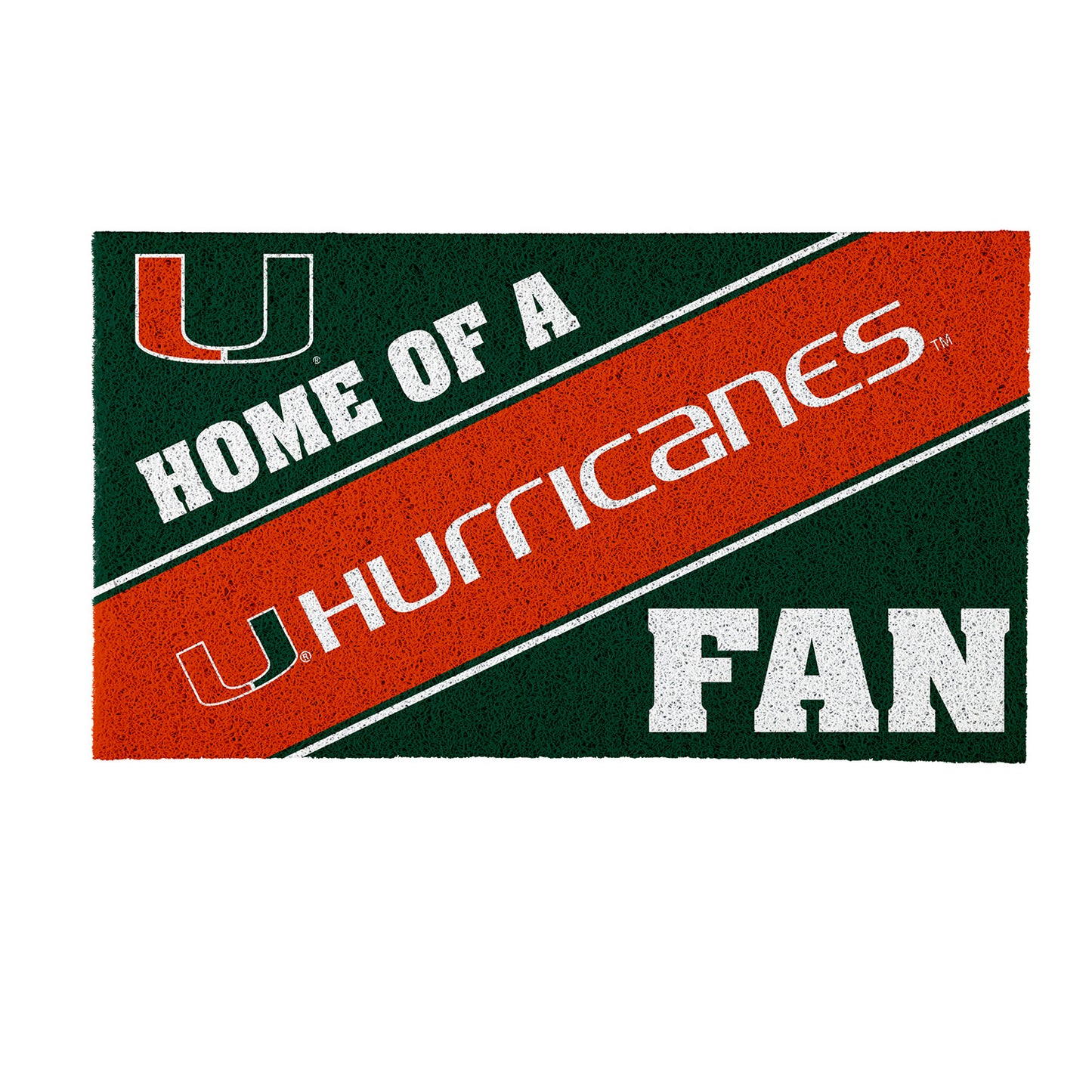 Miami Hurricanes 18" x 30" Team Turf Mat