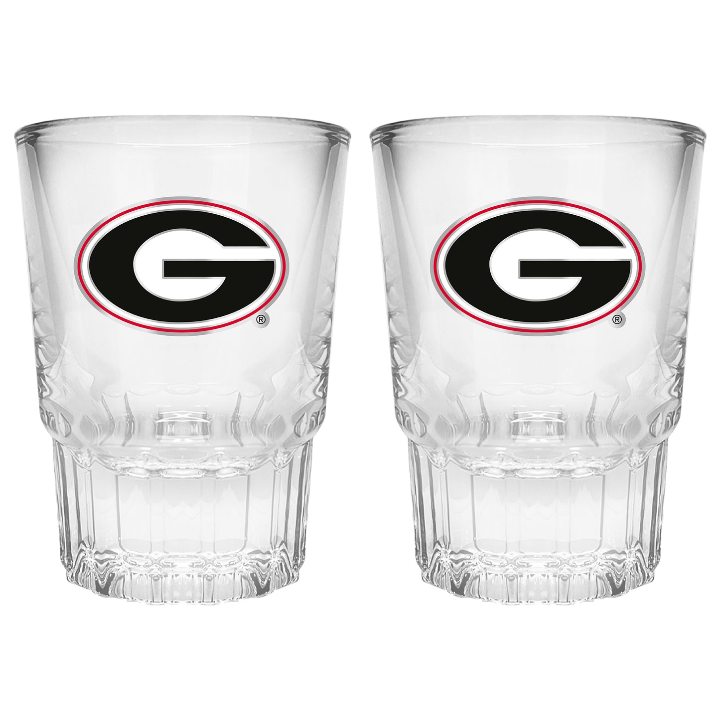 Georgia Bulldogs 2-Piece Prism Shot Glass Set