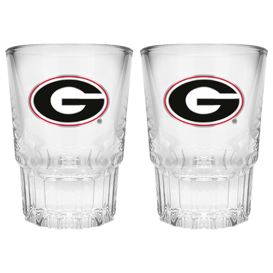 Georgia Bulldogs 2-Piece Prism Shot Glass Set