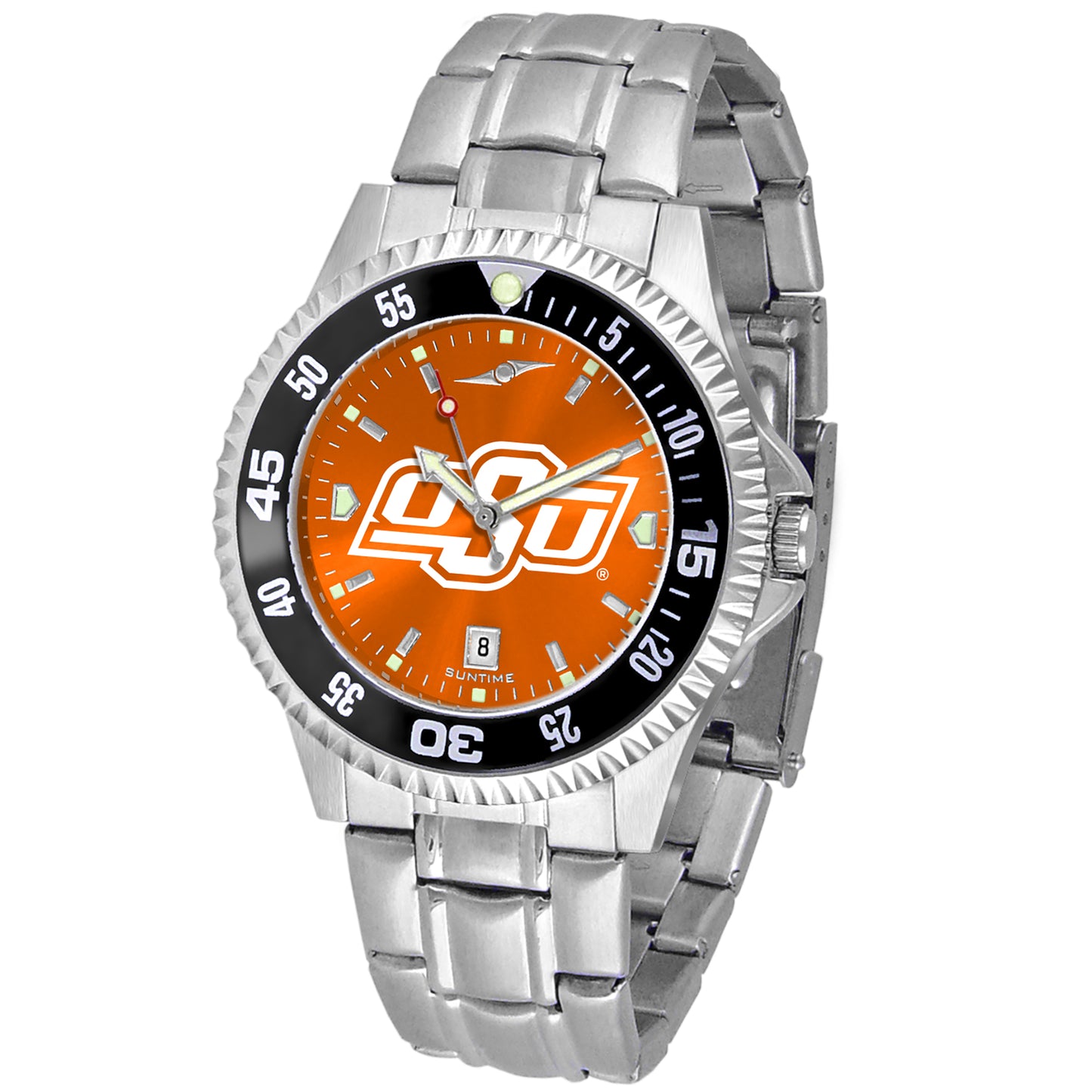 Orange Oklahoma State Cowboys Competitor Steel AnoChrome Color Bezel Watch