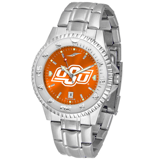 Orange Oklahoma State Cowboys Competitor Steel AnoChrome Watch