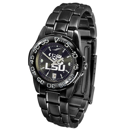 Women's Black LSU Tigers FantomSport Watch