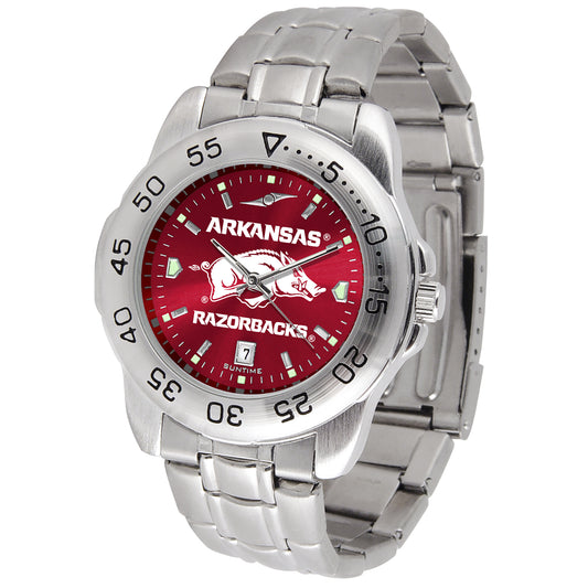 Cardinal Arkansas Razorbacks Sport Steel AnoChrome Watch