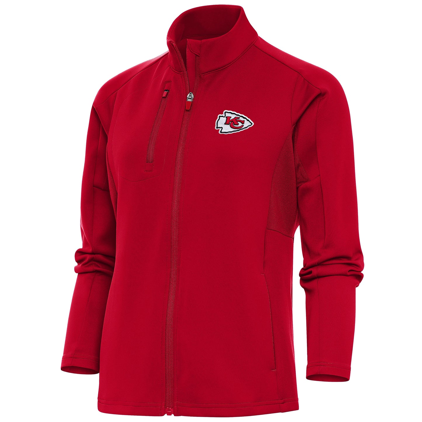 Women's Antigua Red Kansas City Chiefs Generation Full-Zip Jacket