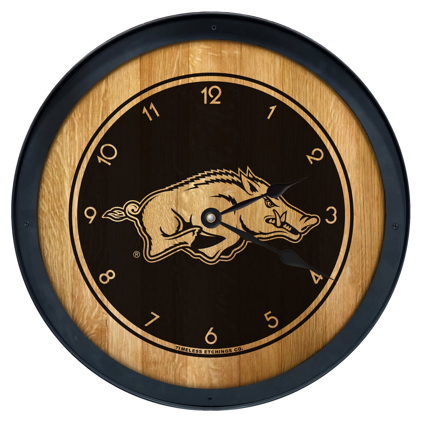 Arkansas Razorbacks 27" Barrelhead Clock