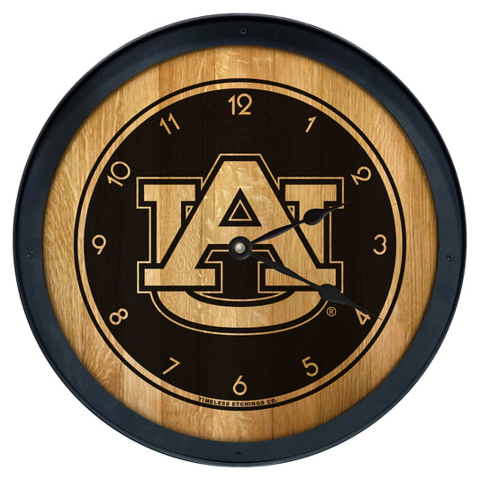 Auburn Tigers 27" Barrelhead Clock