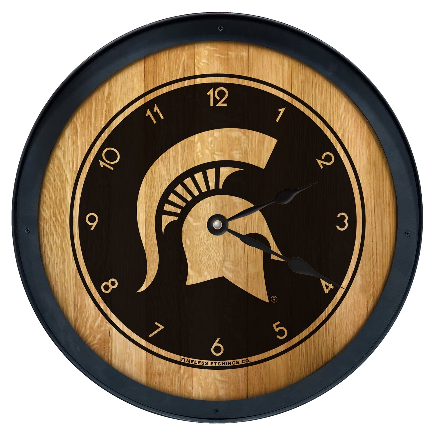 Michigan State Spartans 27" Barrelhead Clock