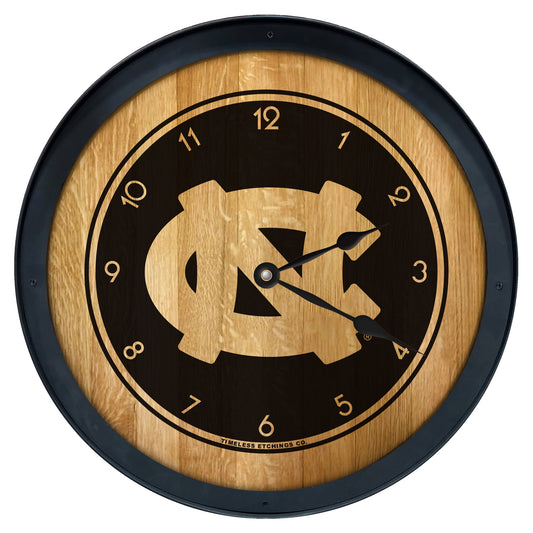 North Carolina Tar Heels 27" Barrelhead Clock