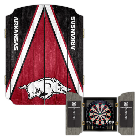 Arkansas Razorbacks Dartboard Cabinet