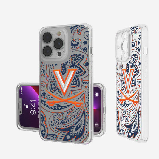 Virginia Cavaliers iPhone Paisley Design Clear Case