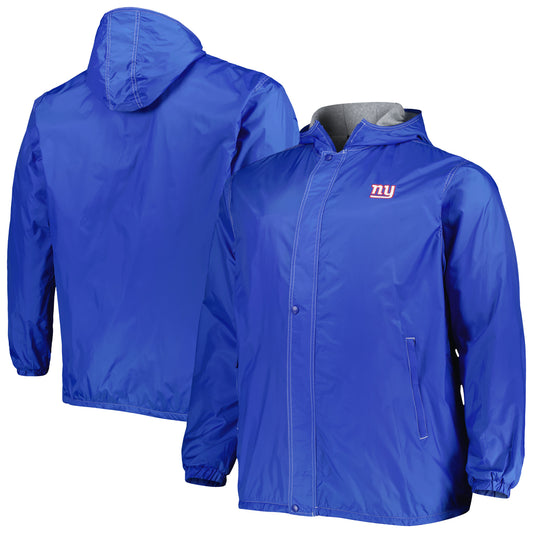 Men's Dunbrooke Royal New York Giants Big & Tall Legacy Stadium Full-Zip Jacket