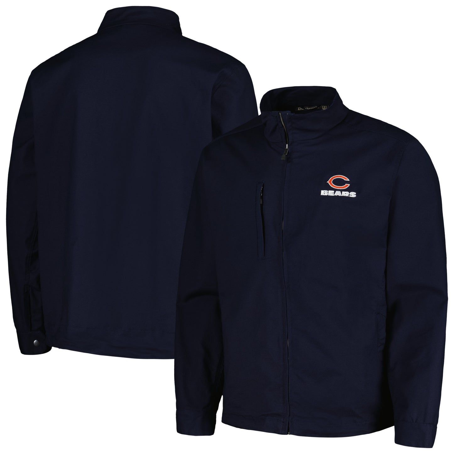 Men's Dunbrooke Navy Chicago Bears Journey Workwear Tri-Blend Full-Zip Jacket