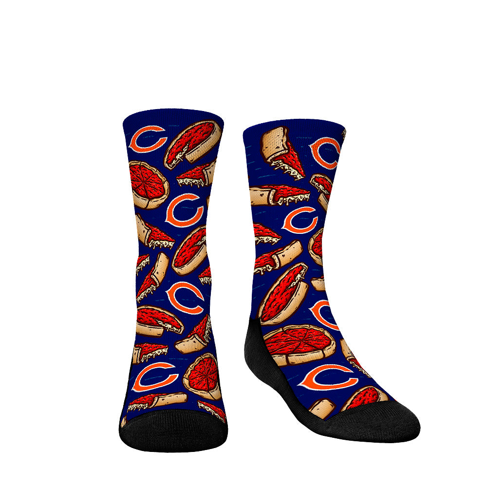 Youth Rock Em Socks Chicago Bears Localized Food Crew Socks