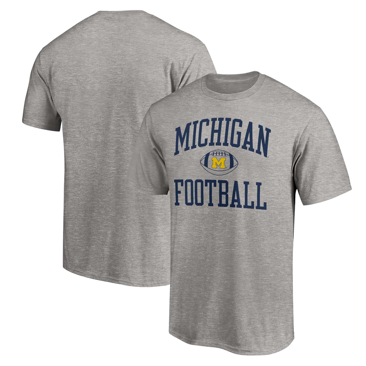 Men's Fanatics Heathered Gray Michigan Wolverines First Sprint Team T-Shirt