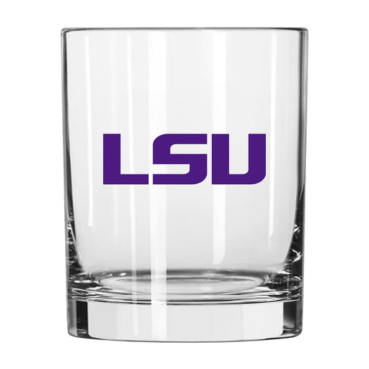 LSU Tigers 14oz. Game Day Rocks Glass