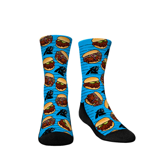 Youth Rock Em Socks Carolina Panthers Localized Food Crew Socks