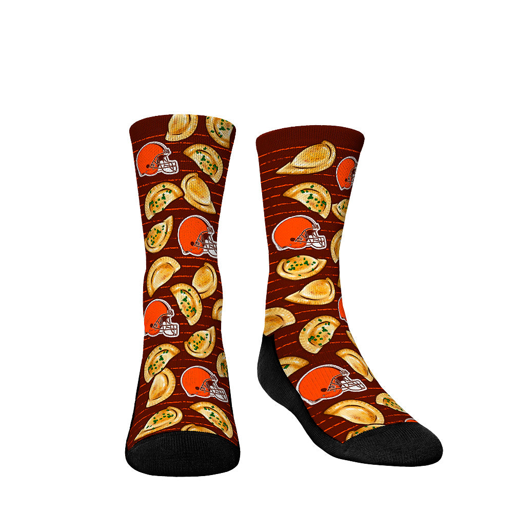 Youth Rock Em Socks Cleveland Browns Localized Food Crew Socks