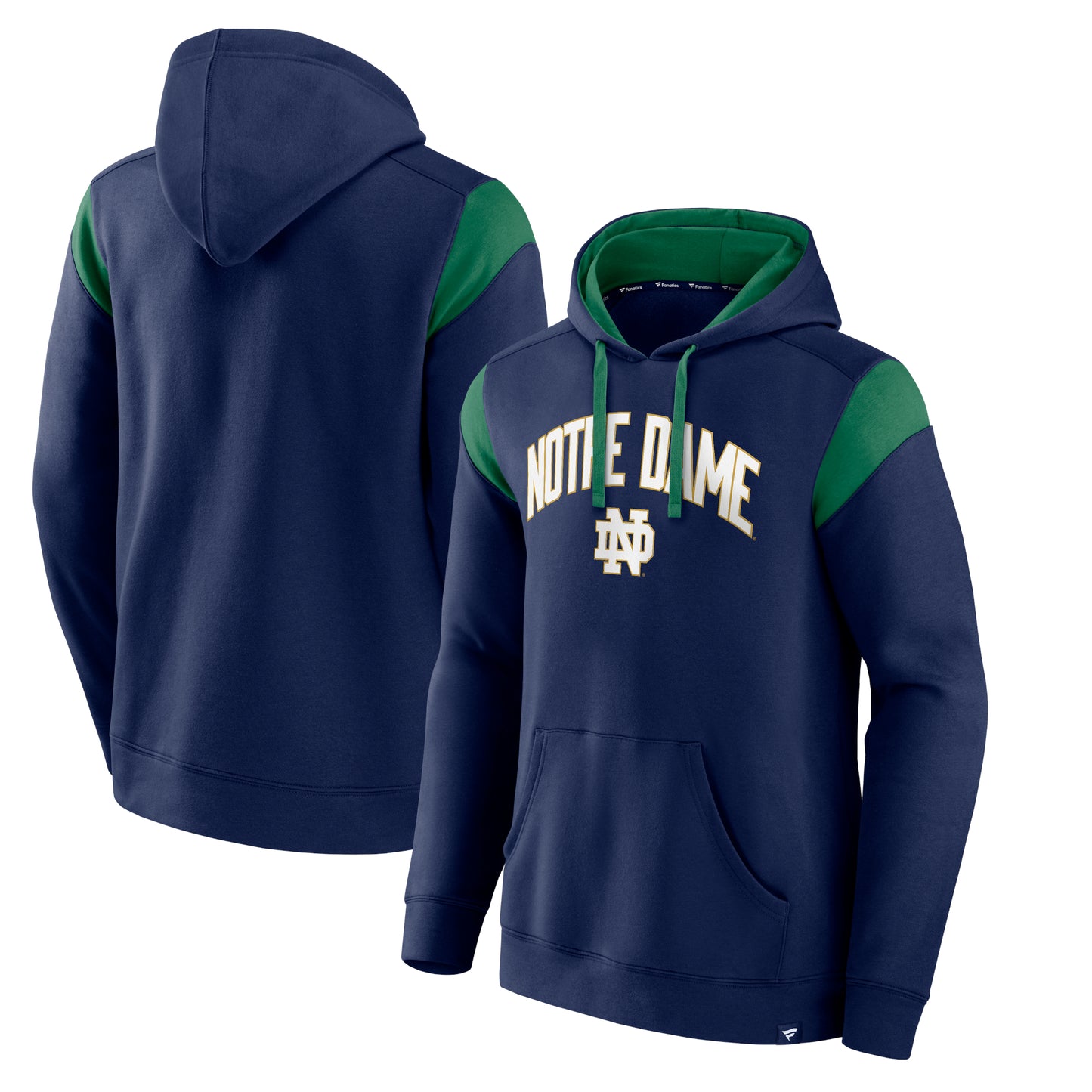 Men's Fanatics Navy Notre Dame Fighting Irish Game Over Pullover Hoodie