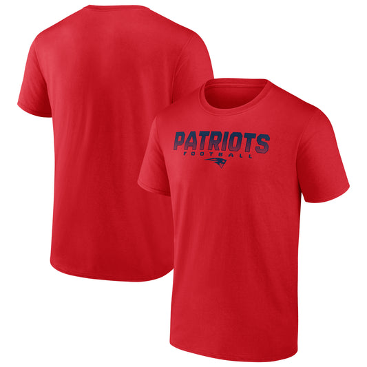 Men's Fanatics Heather Red New England Patriots Utility Player T-Shirt