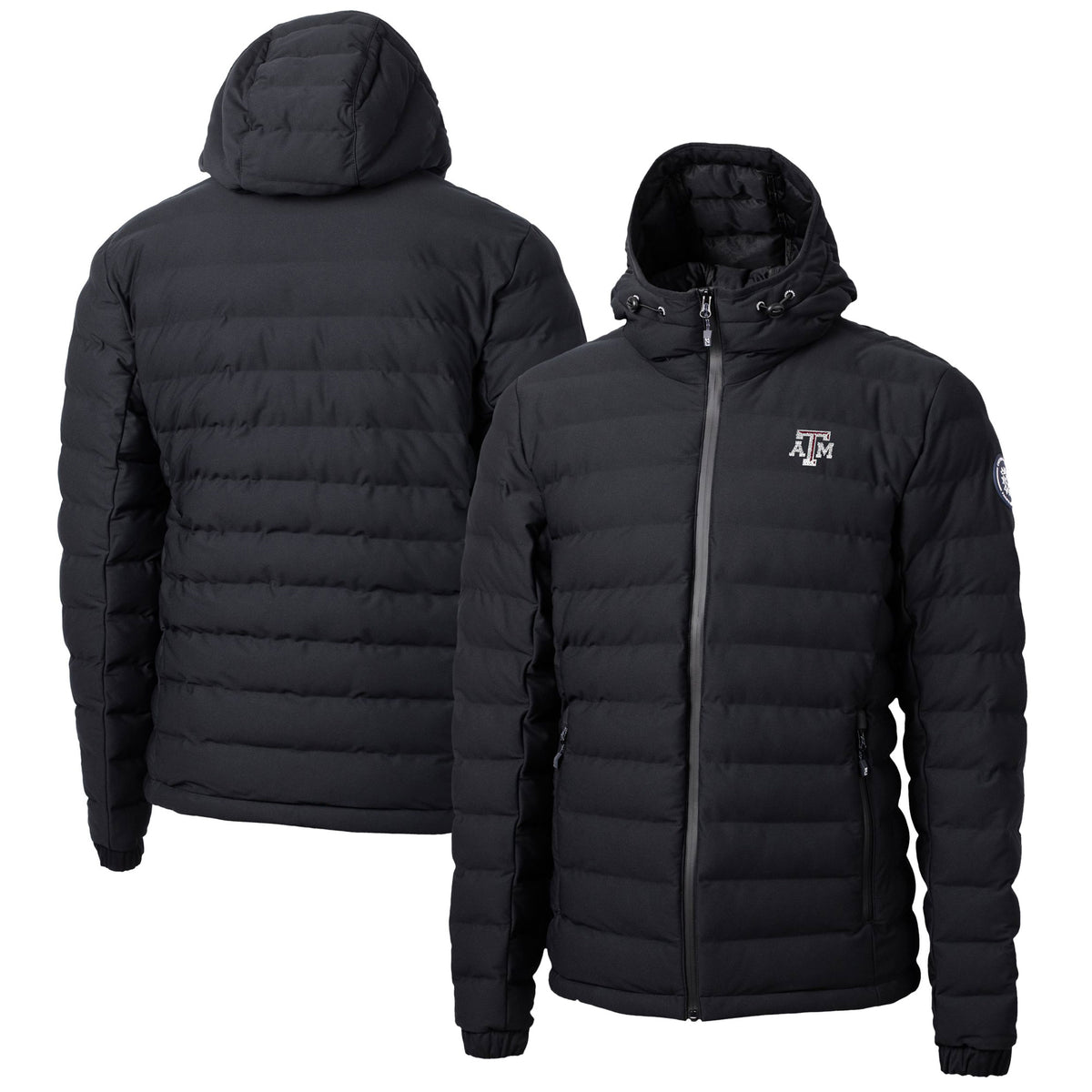 Men's Cutter & Buck  Black Texas A&M Aggies Mission Ridge Repreve Eco Insulated Puffer Full-Zip Jacket