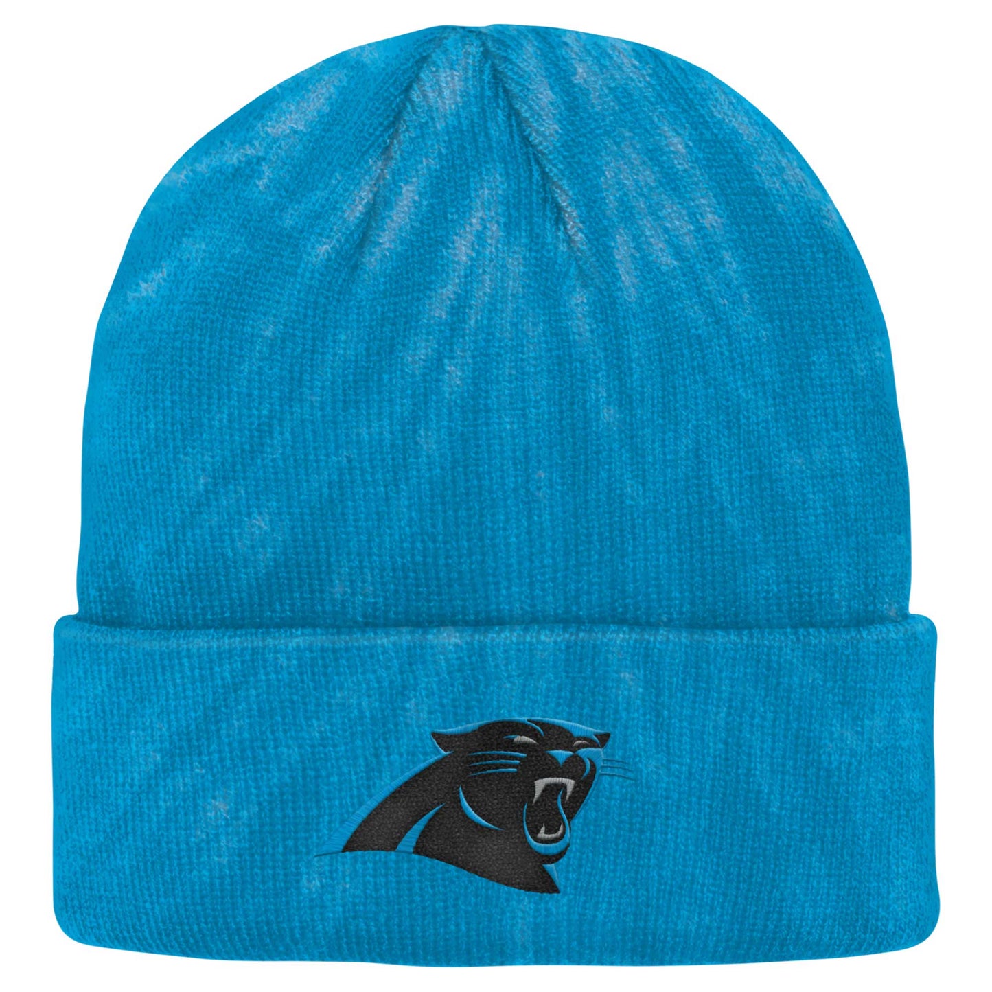 Youth Blue Carolina Panthers Tie-Dye Cuffed Knit Hat