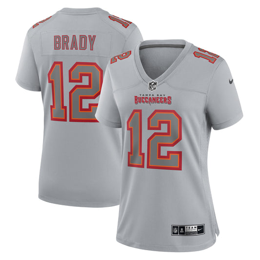 Women's Nike Tom Brady Gray Tampa Bay Buccaneers Atmosphere Fashion Game Jersey