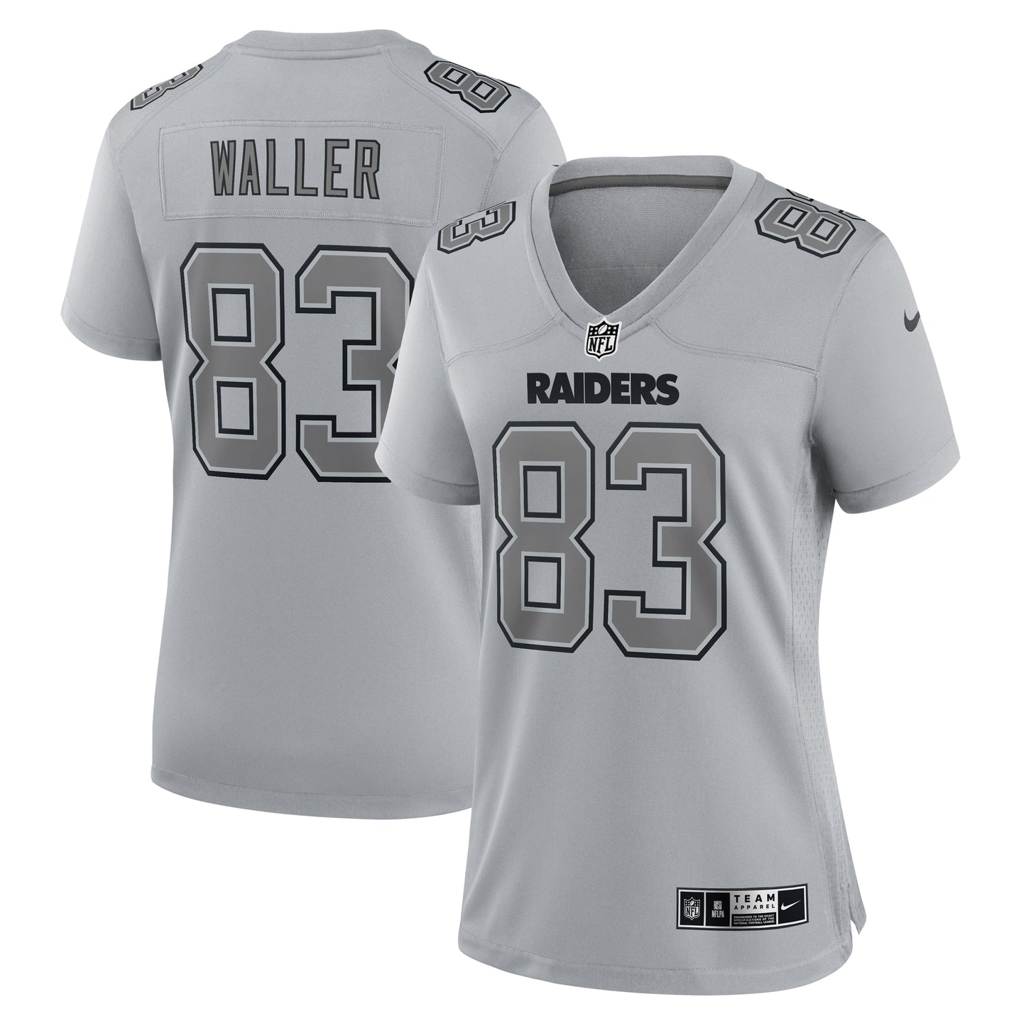 Women's Nike Darren Waller Gray Las Vegas Raiders Atmosphere Fashion Game Jersey