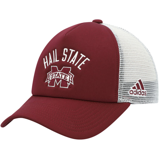 Men's adidas Maroon Mississippi State Bulldogs Dowsing & Bell Trucker Snapback Hat