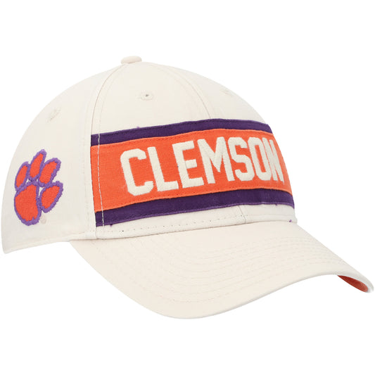 Men's '47 Cream Clemson Tigers Crossroad MVP Adjustable Hat