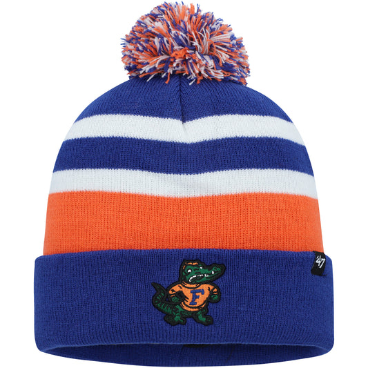 Men's '47 Royal Florida Gators State Line Cuffed Knit Hat with Pom
