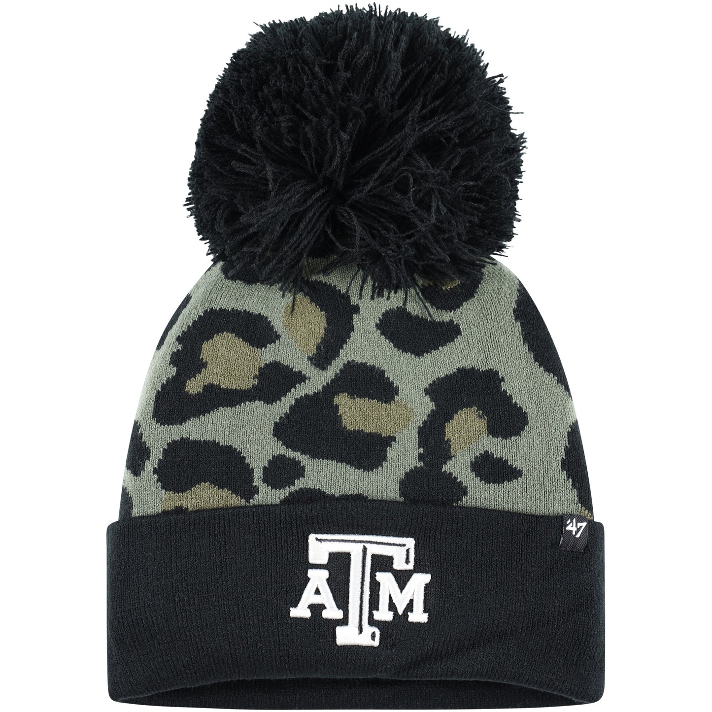 Women's '47 Hunter Green Texas A&M Aggies Bagheera Cuffed Knit Hat with Pom