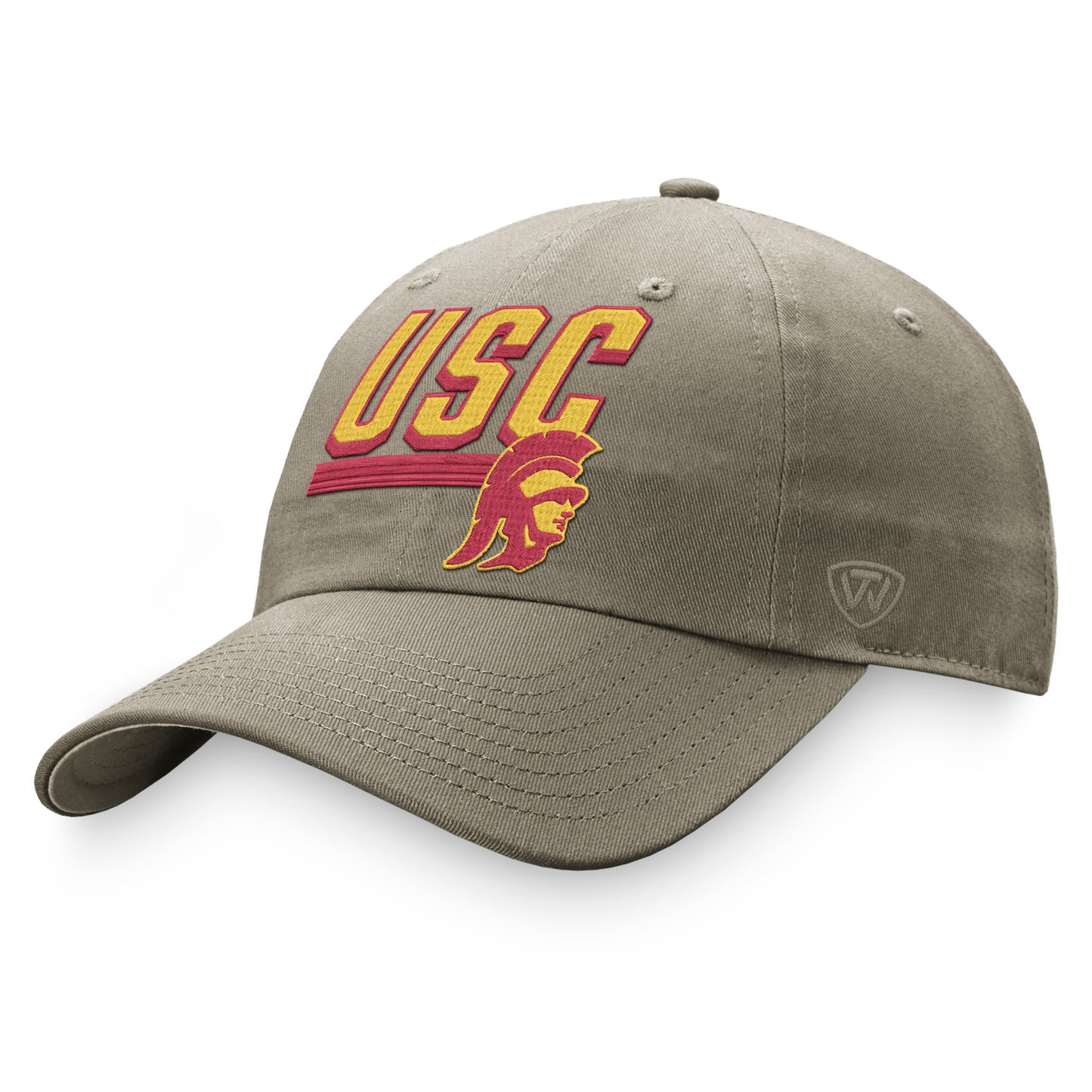 Men's Top of the World Khaki USC Trojans Slice Adjustable Hat