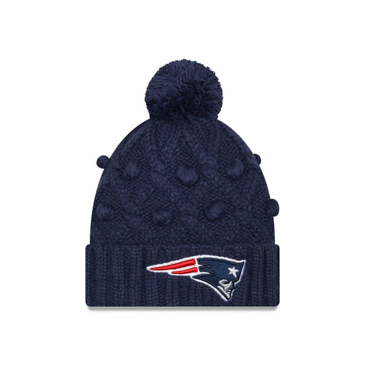 Women's New Era Navy New England Patriots Toasty Cuffed Knit Hat with Pom