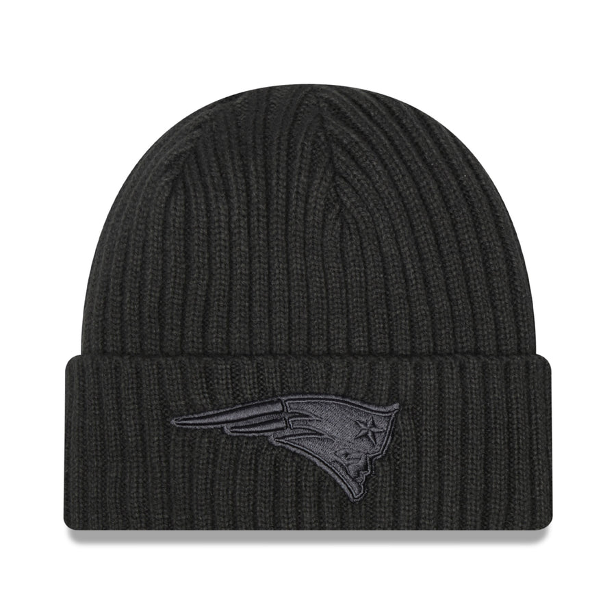 Men's New Era Graphite New England Patriots Core Classic Tonal Cuffed Knit Hat
