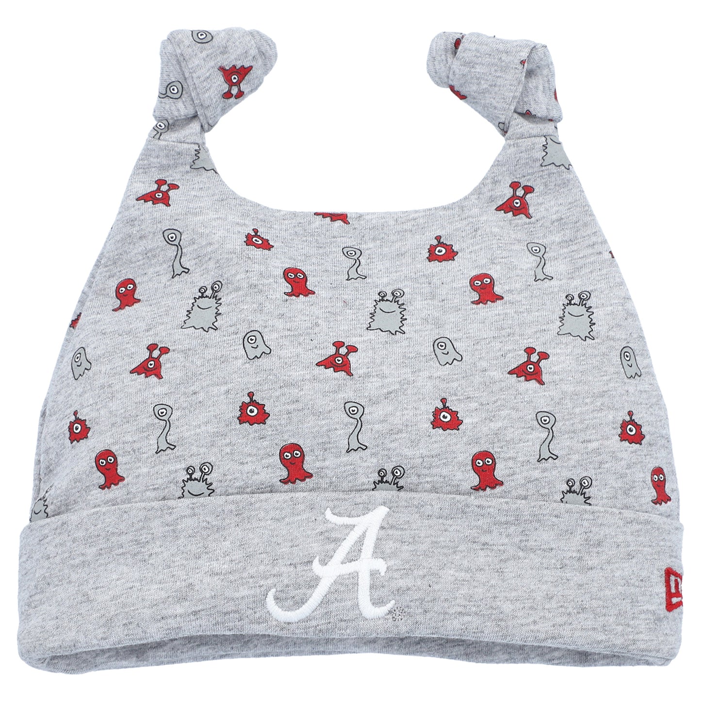 Newborn & Infant New Era Heather Gray Alabama Crimson Tide Critter Cuffed Knit Hat