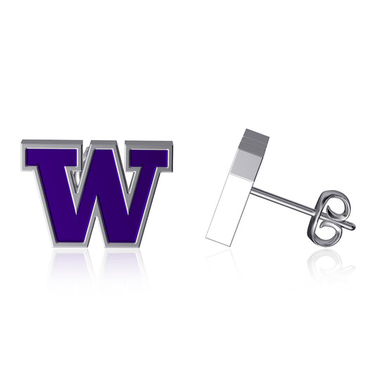 Dayna Designs Washington Huskies Enamel Post Earrings