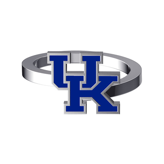 Dayna Designs Kentucky Wildcats Bypass Enamel Silver Ring