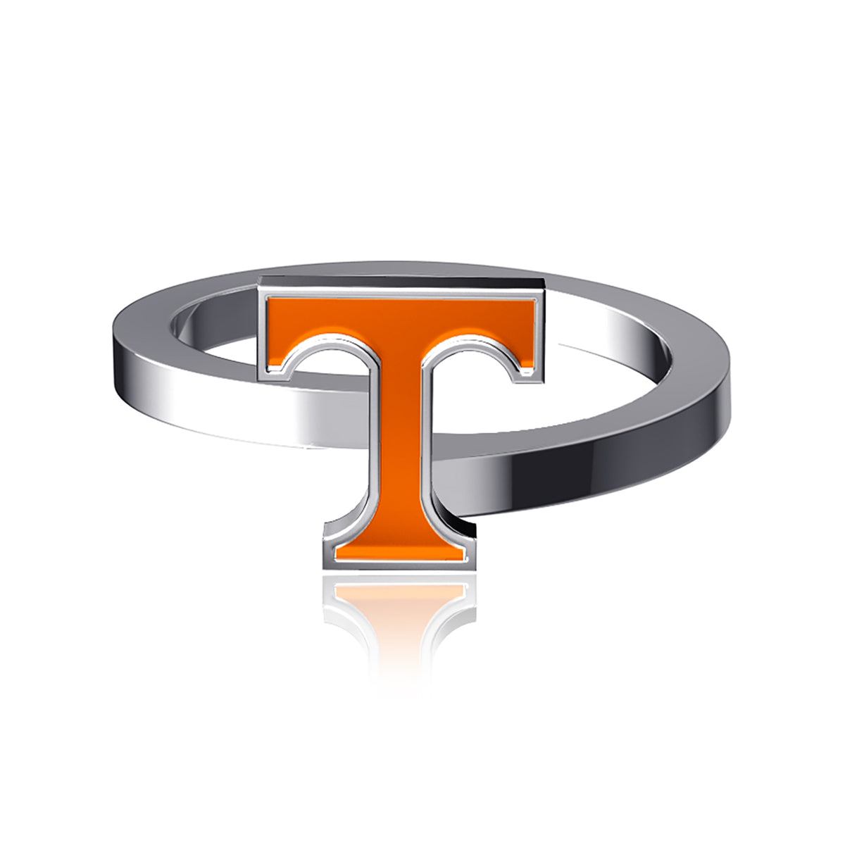 Dayna Designs Tennessee Volunteers Bypass Enamel Silver Ring