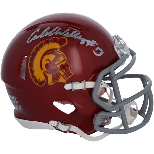 Caleb Williams USC Trojans Autographed Riddell Speed Mini Helmet