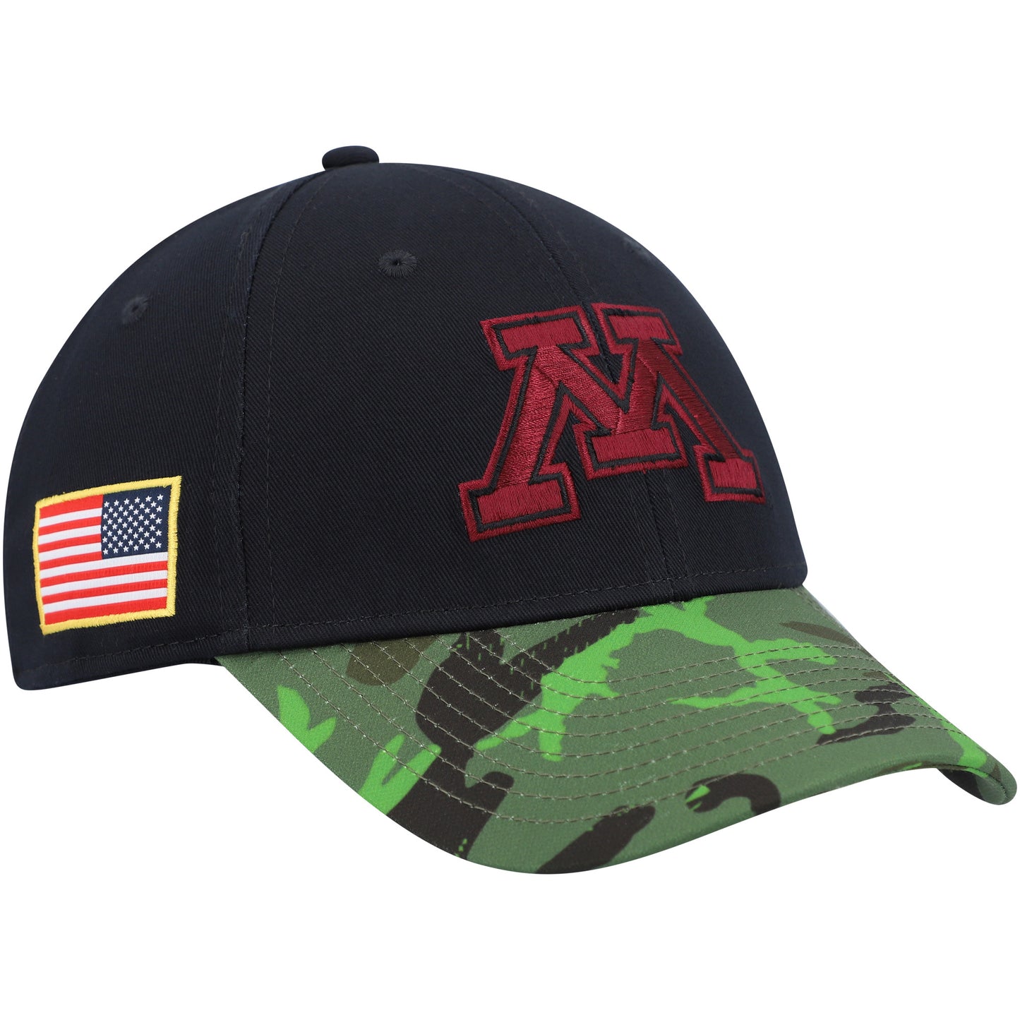 Men's Nike Black/Camo Minnesota Golden Gophers Veterans Day 2Tone Legacy91 Adjustable Hat