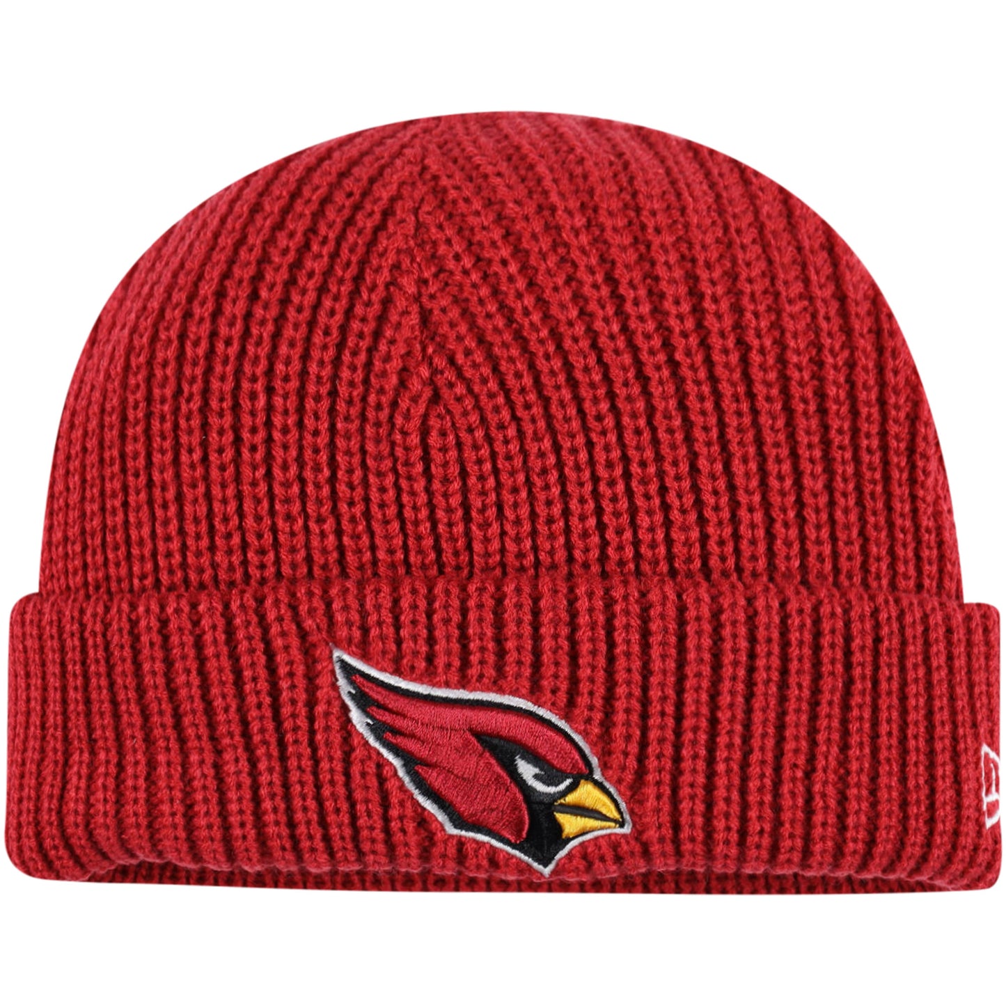 Men's New Era Cardinal Arizona Cardinals Fisherman Skully Cuffed Knit Hat