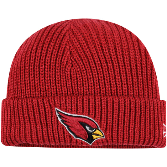 Men's New Era Cardinal Arizona Cardinals Fisherman Skully Cuffed Knit Hat