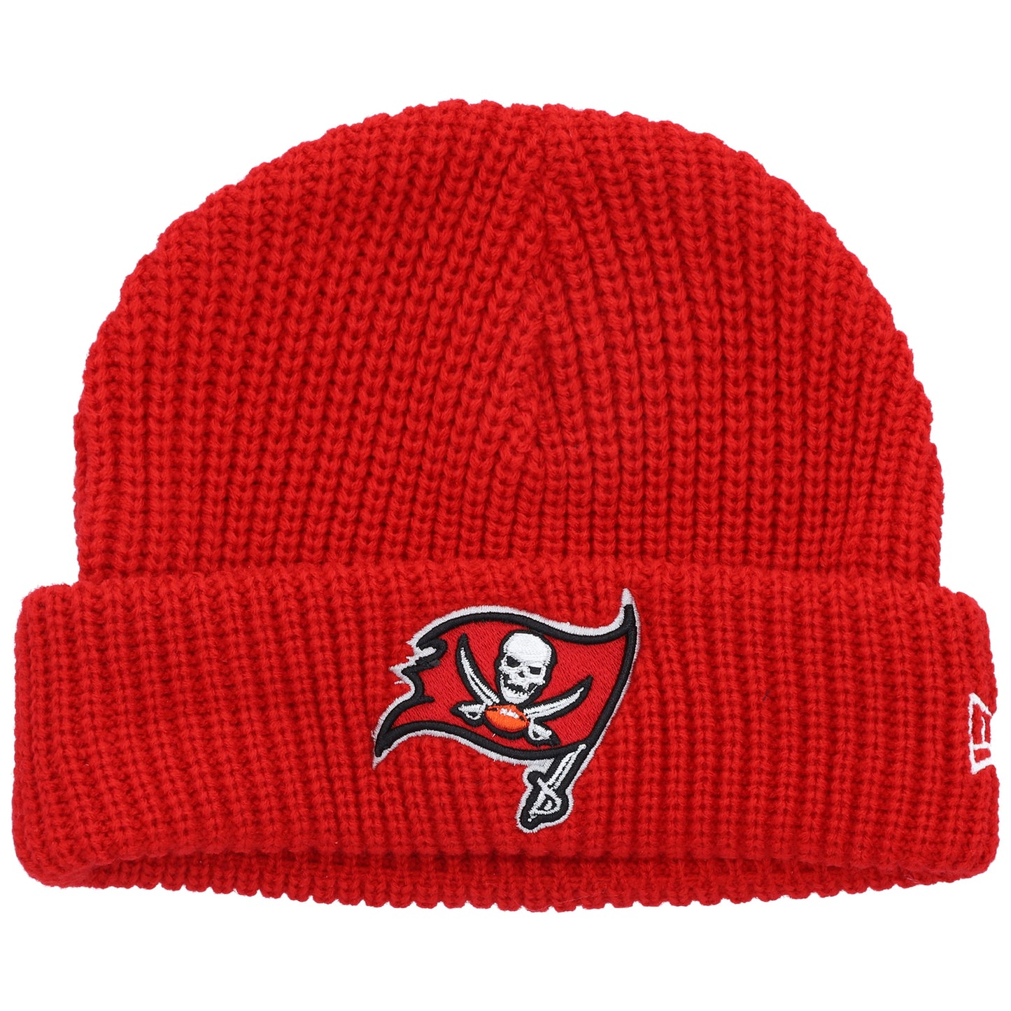 Men's New Era Red Tampa Bay Buccaneers Fisherman Skully Cuffed Knit Hat