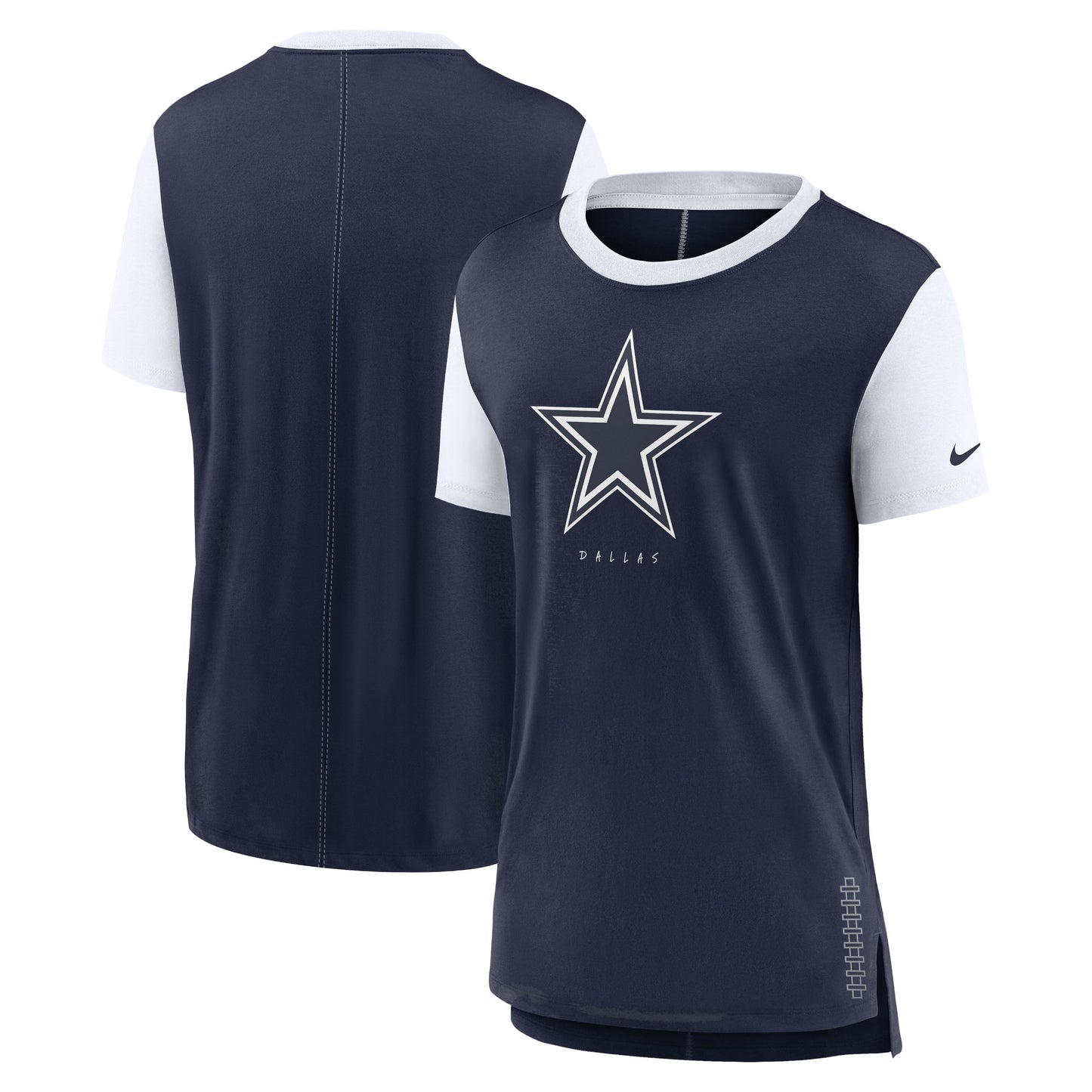 Women's Nike Navy Dallas Cowboys Team T-Shirt