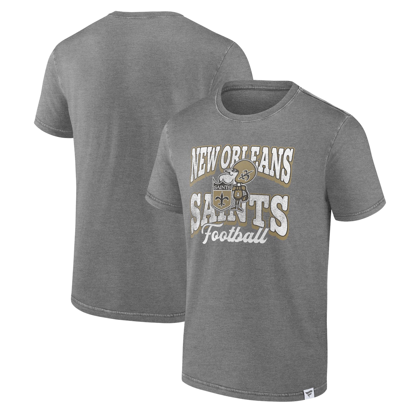 Men's Fanatics Heather Charcoal New Orleans Saints Force Out T-Shirt