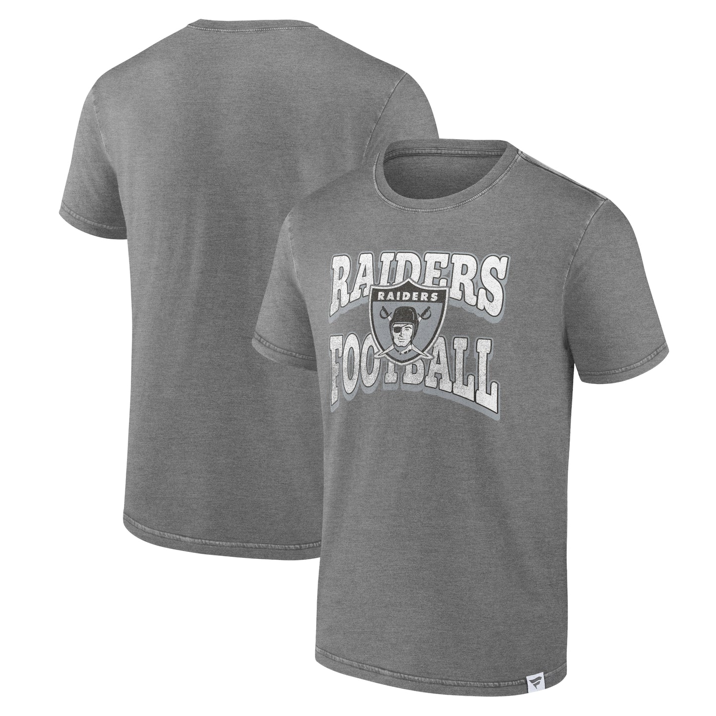 Men's Fanatics Heather Charcoal Las Vegas Raiders Force Out T-Shirt