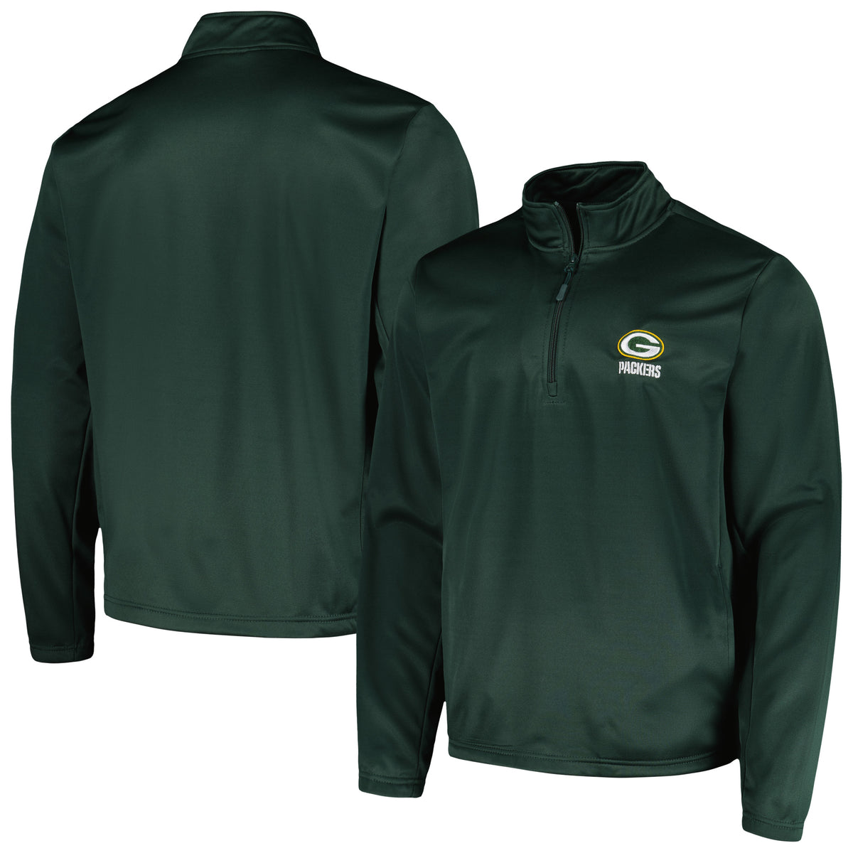 Men's Dunbrooke Green Green Bay Packers All-Star Tech Quarter-Zip Top