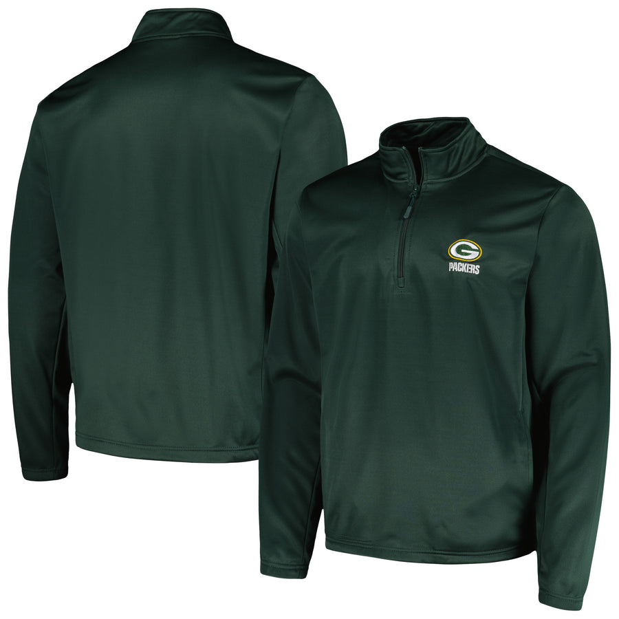Men's Dunbrooke Green Green Bay Packers All-Star Tech Quarter-Zip Top