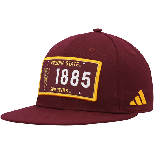 Men's adidas  Maroon Arizona State Sun Devils Established Snapback Hat